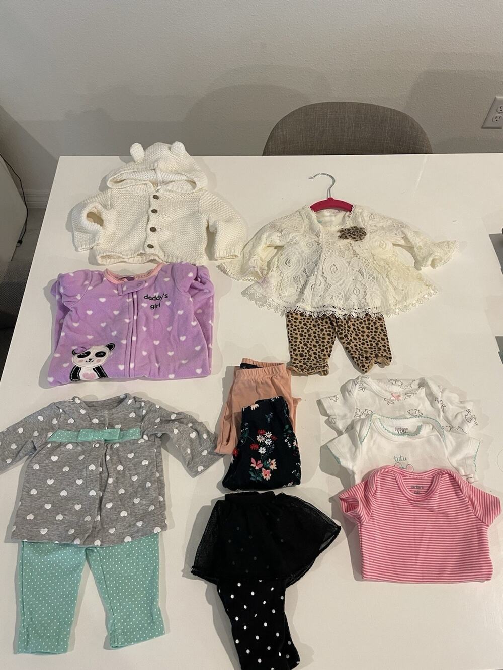 Baby Girl Clothes Bundle NB-3 Months Lot of 11 Pieces Outfits
